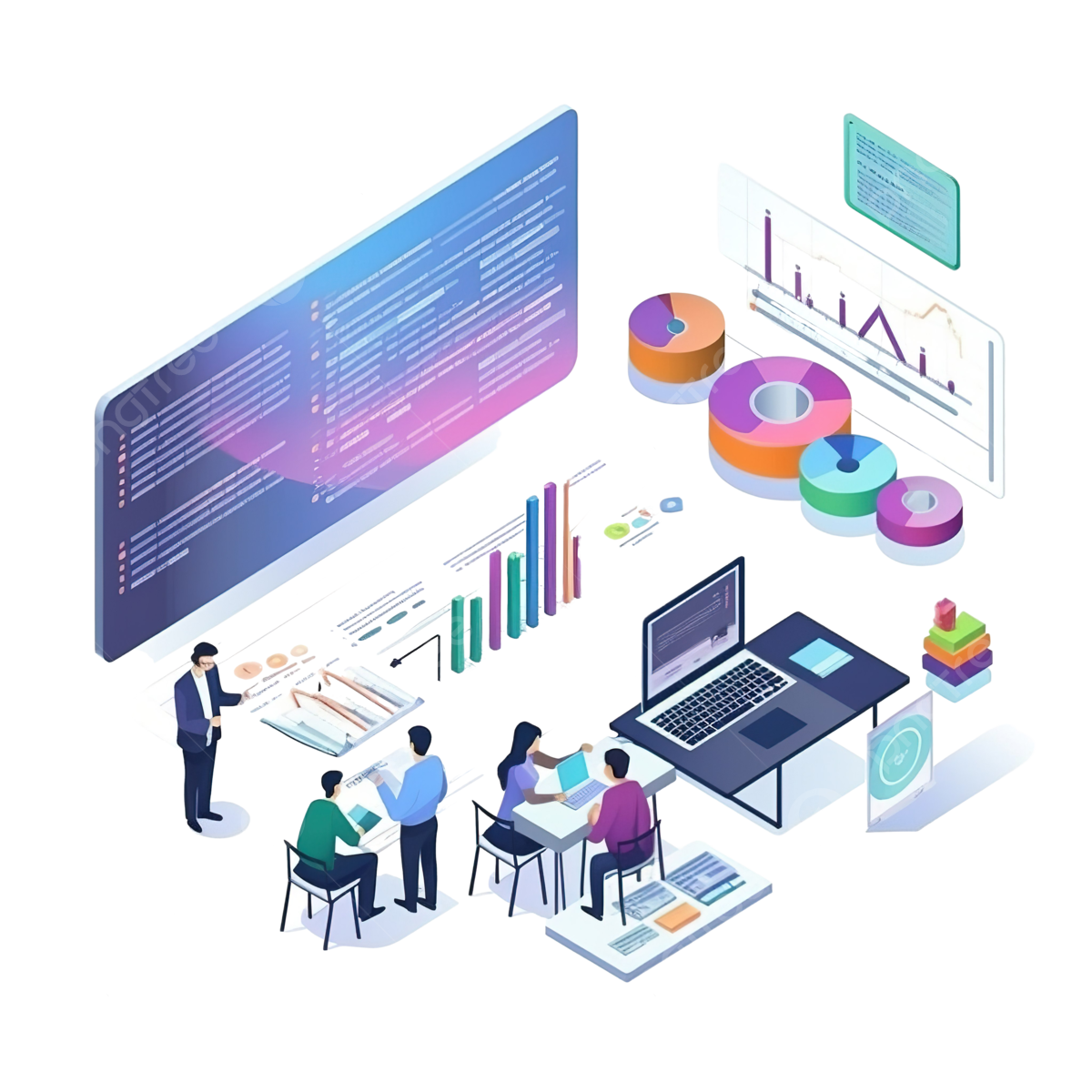 Design process illustrated on a laptop screen with a coffee cup and glasses